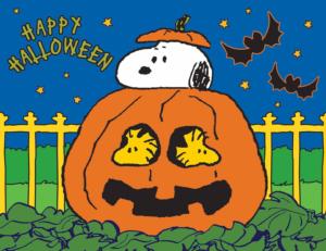 Peanuts  - Happy Halloween Children's Cartoon Jigsaw Puzzle By RoseArt