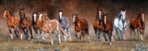 Free Time Horse Panoramic Puzzle By Anatolian