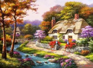 Spring Cottage Cabin & Cottage Jigsaw Puzzle By Anatolian