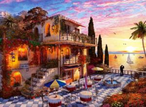 Mediterranean Romance Sunrise & Sunset Jigsaw Puzzle By Anatolian