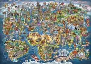 Wonderful World Map Maps & Geography Jigsaw Puzzle By Anatolian