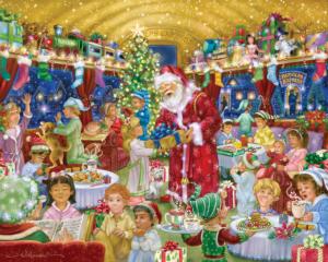 Rudolph Express Christmas Jigsaw Puzzle By Vermont Christmas Company