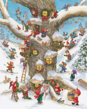 Elf Magic Christmas Jigsaw Puzzle By Vermont Christmas Company