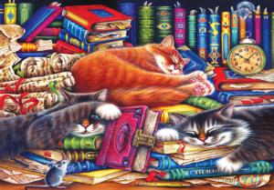 The Old Book Shop Cats Books & Reading Jigsaw Puzzle By Kodak