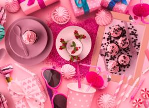 Pink Table Dessert & Sweets Jigsaw Puzzle By Brain Tree