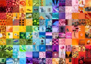 Vibrant Tiles Rainbow & Gradient Jigsaw Puzzle By Brain Tree
