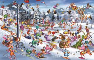 Christmas Skiing Christmas Jigsaw Puzzle By Piatnik