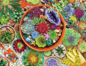Succulent Garden - Scratch and Dent Flower & Garden Jigsaw Puzzle By Springbok