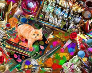 An Unexpected Mews Cats Jigsaw Puzzle By Springbok