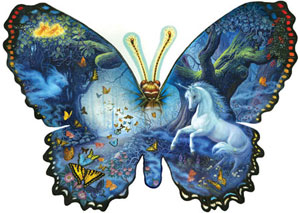 Fantasy Butterfly Unicorn Jigsaw Puzzle By SunsOut