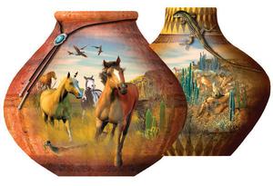 Southwestern Pots Horse Jigsaw Puzzle By SunsOut