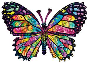 Stained Glass Butterfly Butterflies and Insects Jigsaw Puzzle By SunsOut