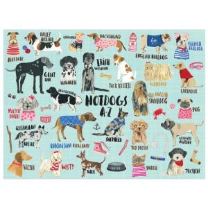 Hot Dogs A-Z Collage Jigsaw Puzzle By Mudpuppy