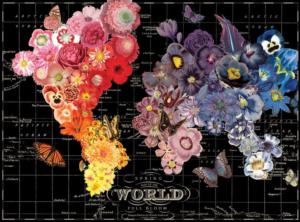 Full Bloom Maps & Geography Jigsaw Puzzle By Galison