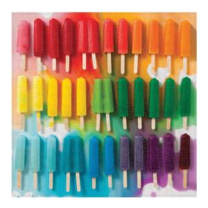 Rainbow Popsicles Dessert & Sweets Jigsaw Puzzle By Galison