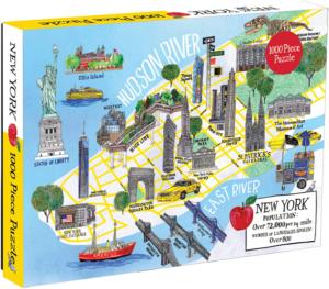 New York City Map New York Jigsaw Puzzle By Galison