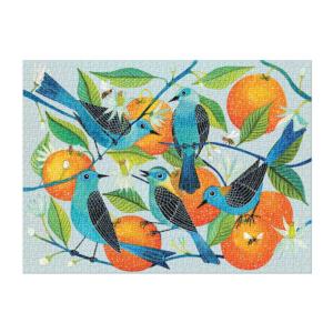 Geninne Zlatkas Naranjas Birds Jigsaw Puzzle By Galison