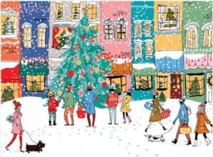 Christmas Carolers Christmas Jigsaw Puzzle By Galison