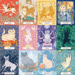 Cat Zodiac Astrology & Zodiac Jigsaw Puzzle By Galison
