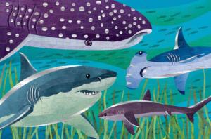 Foil Sharks Children's Cartoon Children's Puzzles By Mudpuppy