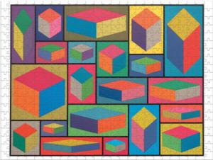 MoMA Sol Lewitt Contemporary & Modern Art Double Sided Puzzle By Galison