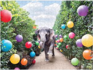 Gray Malin Party At The Parker 2-Sided 500 Piece Puzzle Elephant Double Sided Puzzle By Galison