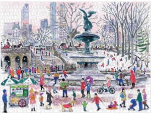 Bethesda Fountain New York Jigsaw Puzzle By Galison
