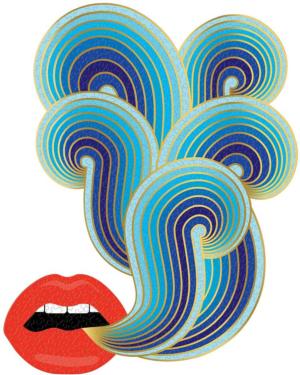 Jonathan Adler Lips Contemporary & Modern Art Impossible Puzzle By Galison