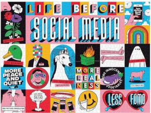 Life Before Social Media Nostalgic & Retro Jigsaw Puzzle By Galison