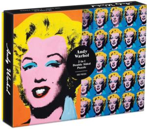 Warhol Marilyn Contemporary & Modern Art Double Sided Puzzle By Galison