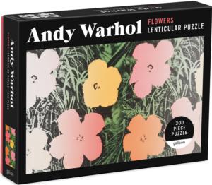 Andy Warhol Flowers Lenticular Puzzle Nostalgic & Retro Jigsaw Puzzle By Galison