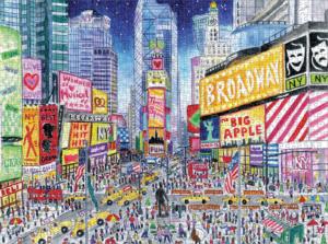 Michael Storrings Times Square New York Jigsaw Puzzle By Galison
