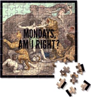 Mondays, Am I Right?  Nostalgic & Retro Miniature Puzzle By Galison