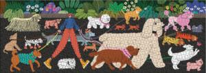 Dog Walk Panoramic Puzzle Dogs Panoramic Puzzle By Galison