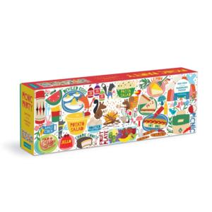 Picnic Party Food and Drink Panoramic Puzzle By Galison