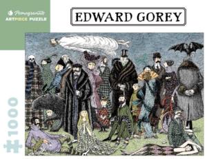 Edward Gorey - Untitled Halloween Jigsaw Puzzle By Pomegranate