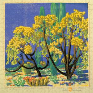 Cholla and Sahuaro Landscape Jigsaw Puzzle By Pomegranate