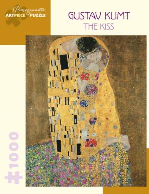 The Kiss Valentine's Day Jigsaw Puzzle By Pomegranate