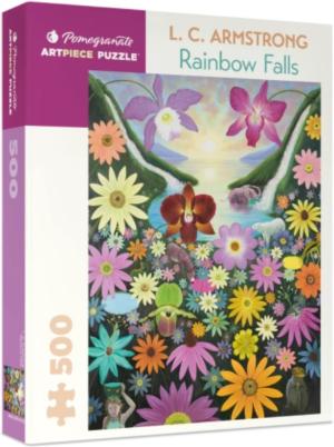 Rainbow Falls Flower & Garden Jigsaw Puzzle By Pomegranate