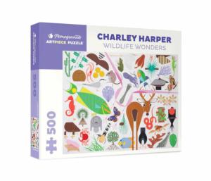 Wildlife Wonders by Charley Harper Fish Jigsaw Puzzle By Pomegranate