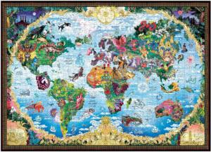 The Mythical World Maps & Geography Jigsaw Puzzle By Laurence King
