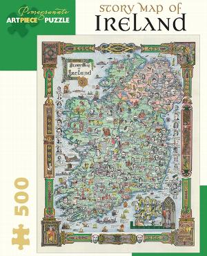 Story Map Of Ireland Ireland Jigsaw Puzzle By Pomegranate