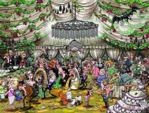 Chaos at the Wedding Reception Humor Jigsaw Puzzle By All Jigsaw Puzzles