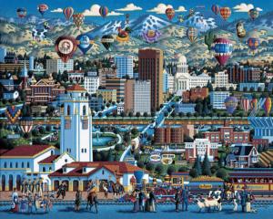 Boise Folk Art Jigsaw Puzzle By Dowdle Folk Art