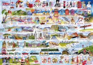 Cream Teas & Queuing London & United Kingdom Jigsaw Puzzle By Gibsons