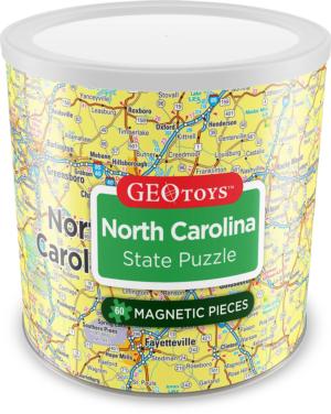 North Carolina - Magnetic Puzzle  Maps & Geography Magnetic Puzzle By Geo Toys