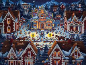 Gingerbread House Folk Art Jigsaw Puzzle By Dowdle Folk Art