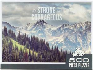 Strong & Courageous Josh. 1:9 Religious Jigsaw Puzzle By Christian Art Gifts