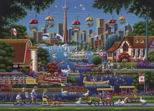 Toronto Island Folk Art Jigsaw Puzzle By Dowdle Folk Art