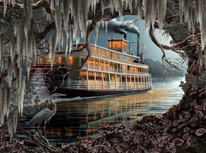 Night on the River Lakes & Rivers Jigsaw Puzzle By SunsOut